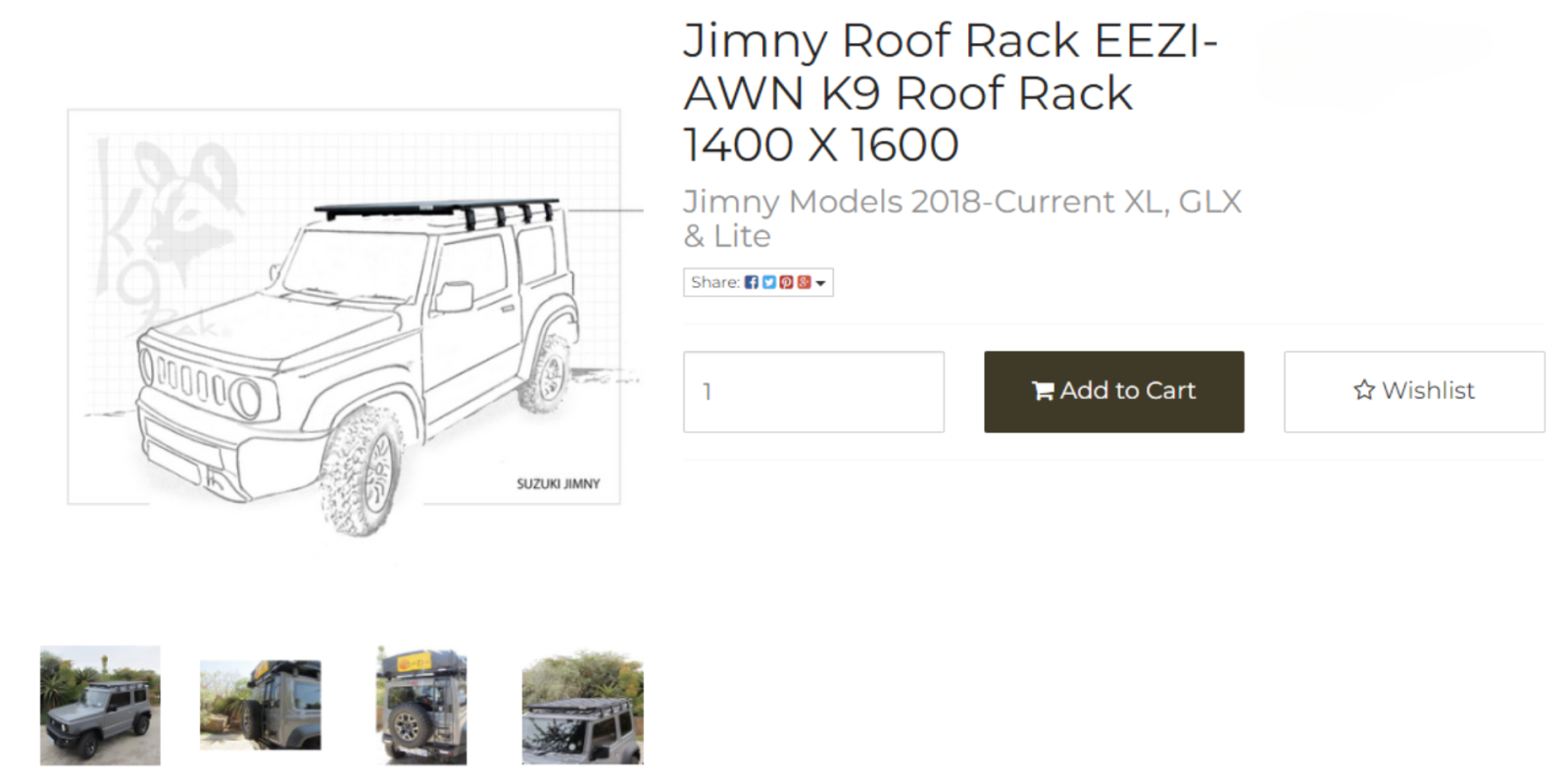 Suzuki Jimny K9 Rof Rack 