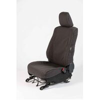 Defender 90/110 s/w 2 premium front integrated headrests Polu Cotton Grey