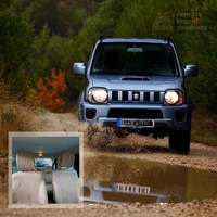 Suzuki Jimny (2006 - mid 2012); 2 fronts Rear 50/50 Split  (Hole in HR) [Colour: Khaki]